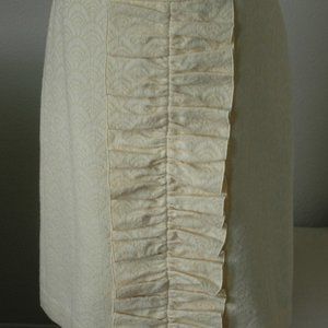 Pencil Skirt with Front Ruffle - SALE